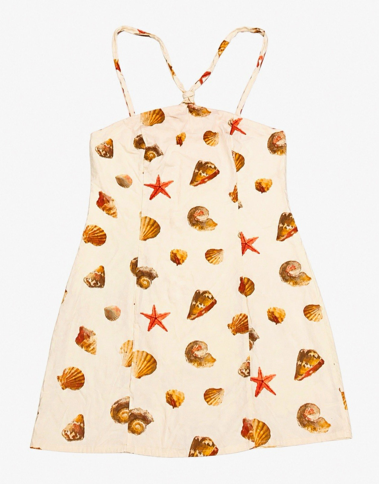 Wild Fable Women’s Linen Blend Seashell Print Mini Dress Size M